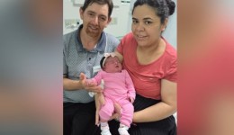 Bebê que nasceu em parto domiciliar em Xanxerê pesou quase 5 kg
