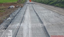 Veiculo passa por concreto fresco e causa prejuízo de aproximadamente R$ 400 mil