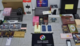 PM apreende cerca de 45 mercadorias do Paraguai em ocorrência de descaminho