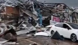 Simepar confirma que Rio Bonito do Iguaçu foi atingido por tornado