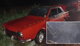 Veículo é alvo de incêndio criminoso