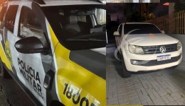 Caminhonete Amarok é roubada durante assalto à mão armada próximo à Câmara de Vereadores