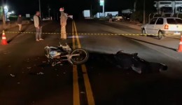 Homem morre em colisão entre caminhão e moto na PR281