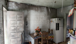 Princípio de incêndio é registrado em residência no bairro União