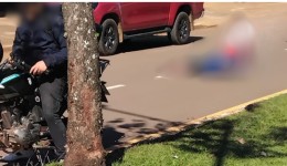Homem morre após ser atropelado por motocicleta