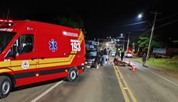 Motorista fica ferido após colisão com cavalo