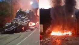 Uma pessoa morre e mais de 12 ficam feridos em grave acidente na BR-376