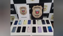 Celulares recuperados pela Polícia Civil são devolvidos as vítimas