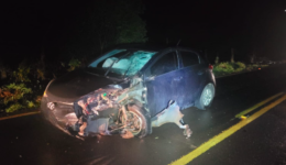 Homem morre em colisão frontal entre moto e carro na SC-155
