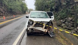 Mulher fica ferida em acidente na PR-182