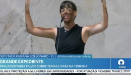 Deputada do PL faz blackface na Alesp para criticar Erika Hilton