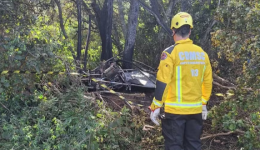 Piloto de balão que caiu em SC tentou combater incêndio, mas extintor falhou, diz polícia