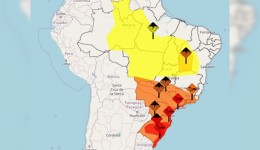 Alerta vermelho: 4 estados do país têm grande perigo de alagamentos e ventania neste fim de semana