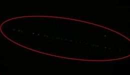 "Trilho de luz" no céu chama atenção no Sudoeste do Paraná