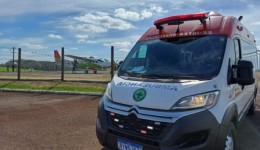 Idosa com 40% do corpo queimado é transferida de avião de São Miguel do Oeste para Lages