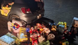 R$ 8 mil em erva-mate, alimentos e bebidas sem procedência são apreendidos