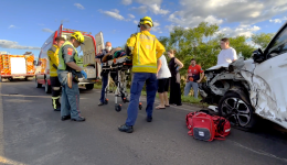 Acidente na SC-163 mobiliza equipes de resgate