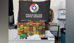 Polícia Militar apreende quase 57 kg de drogas e prende dois homens por tráfico
