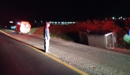 Acidente deixa motorista ferido na BR-163