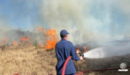 Bombeiros de São Miguel do Oeste alertam para risco de incêndios em vegetação devido ao tempo seco e vento