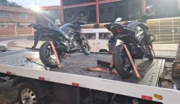 Motocicletas furtadas em concessionária de Itajaí são recuperadas horas depois