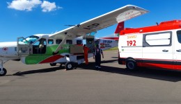 Recém-nascida prematura é transferida com apoio aéreo para hospital de referência