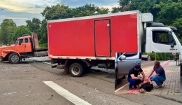 Acidente seguido de fuga é registrado na BR-163, na serra do “BNH”