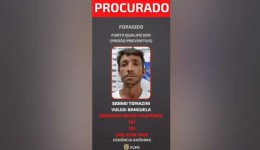 Polícia Civil divulga foto de foragido suspeito de furtar 12 câmeras de monitoramento