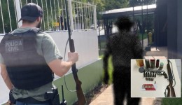 Idoso de 84 anos é preso por posse irregular de armas no interior