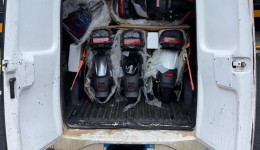 Polícia Rodoviária apreende cinco motos elétricas contrabandeadas do Paraguai na PR-280