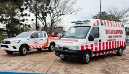 Bombeiros Voluntários reforçam estrutura com nova ambulância e caminhonete 4x4
