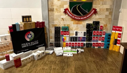 Polícia Rodoviária apreende R$ 140 mil em mercadorias irregulares no Oeste de SC