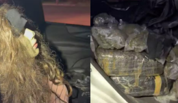 Motorista usa manequim com peruca para despistar fiscalização, mas PRF apreende 255 kg de drogas no Paraná