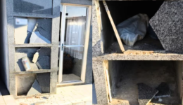 Seis jazigos são destruídos durante vandalismo em cemitério municipal