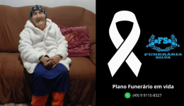 Comunicamos o falecimento de Laurinda dos Santos Bueno