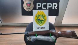 Polícia Militar atende caso de violência doméstica e apreende arma de fogo