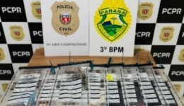 Em ação conjunta, Polícia Civil e Polícia Militar prendem dois homens, apreendem drogas e armas
