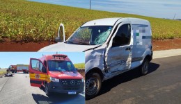 Motociclista fica gravemente ferido em colisão com carro no interior de Bom Jesus do Oeste