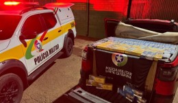 Homem é flagrado transportando carga milionária de cigarros ilegais em SC