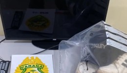 Dois homens são presos após furto de TV