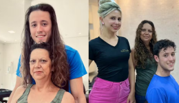 Filho deixa cabelo crescer por quatro anos para doar à mãe em tratamento contra câncer no PR