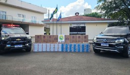 Carga de cigarros contrabandeados é apreendida após perseguição