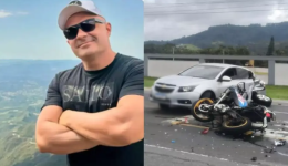 Sargento da PM morre após acidente de moto em rodovia de SC