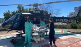 Idoso com AVC Isquêmico é transferido de Maravilha para Chapecó em operação aeromédica