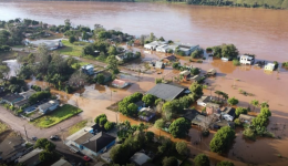 Defesa Civil monitora cheia do Rio Uruguai em Palmitos e mantém alerta para novas chuvas