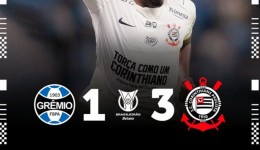 Corinthians vence Grêmio de virada e dá salto na classificação