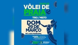 Lago Municipal recebe torneio de pesca e vôlei de praia no dia 29