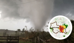 Tornado que atingiu Paraná teve ventos de até 332 km/h, confirma Simepar