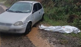 Acidente em estrada rural termina com morte de condutor no Oeste de SC