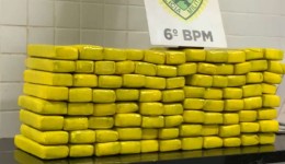 Adolescente de 17 anos é apreendida transportando 50 kg de maconha
